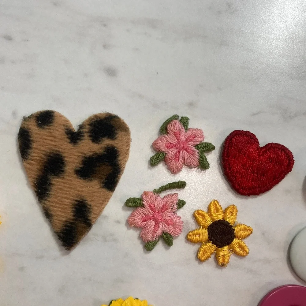 Scrapbooking Embellishments Flowers, Embroidered Accents, Buttons